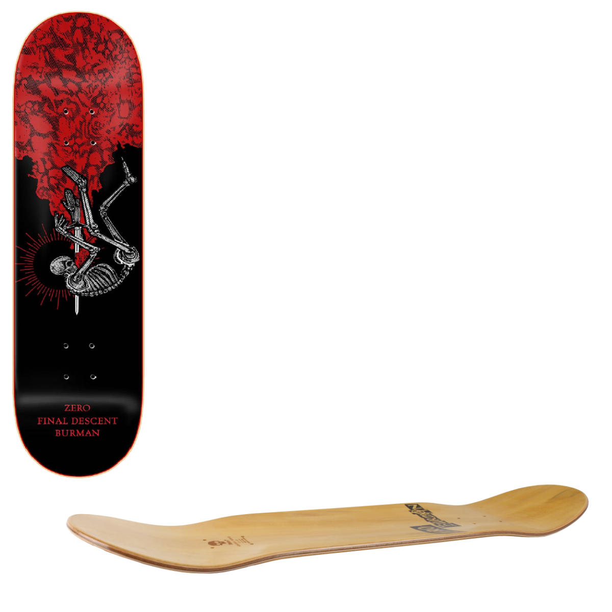 Zero Final Descent Skateboard Deck - Burman 8.25"