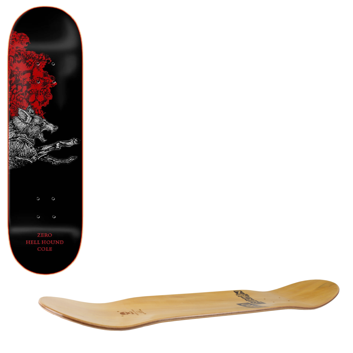 Zero Hell Hound Skateboard Deck - Cole 8.25"