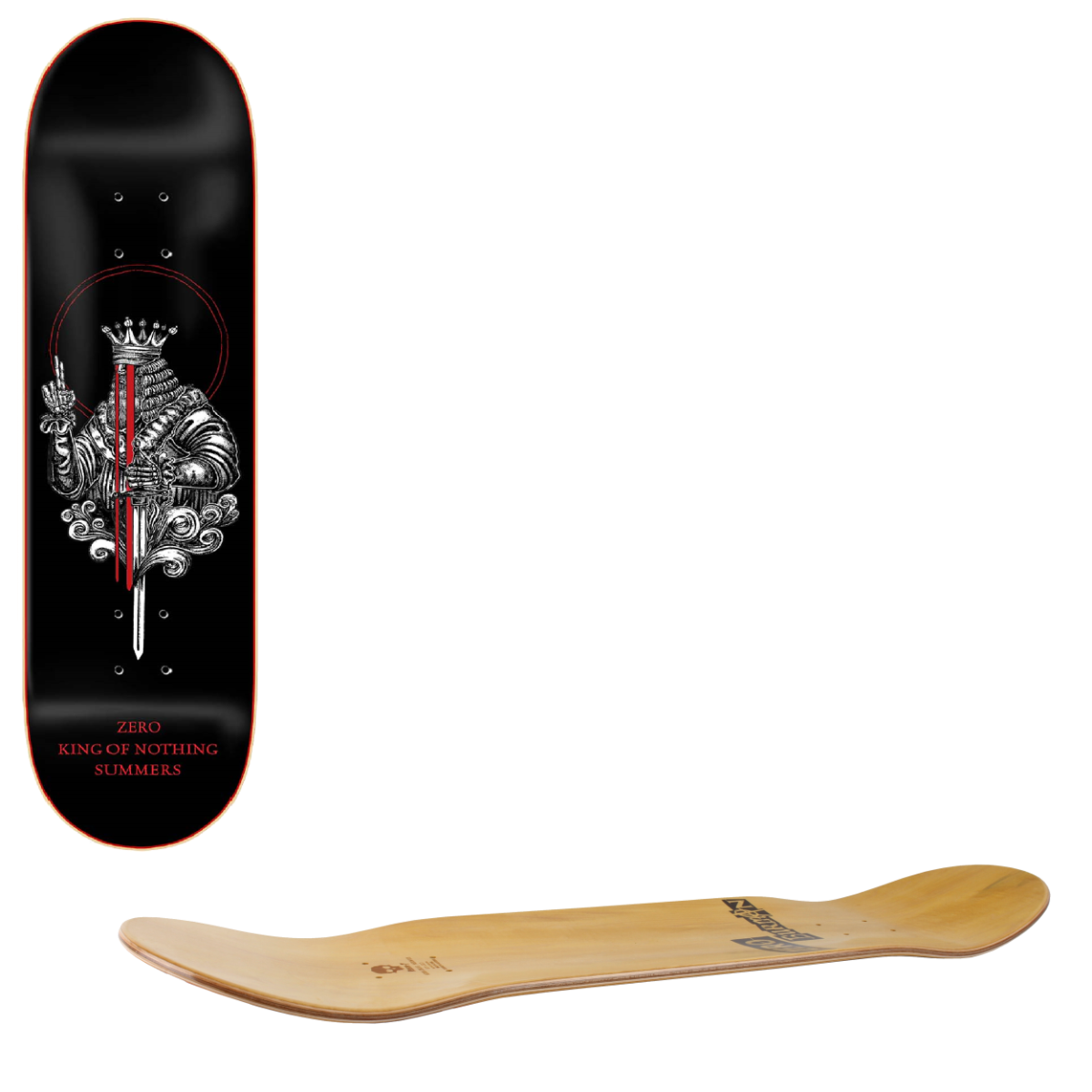 Zero King Of Nothing Skateboard Deck - Summers 8.5"