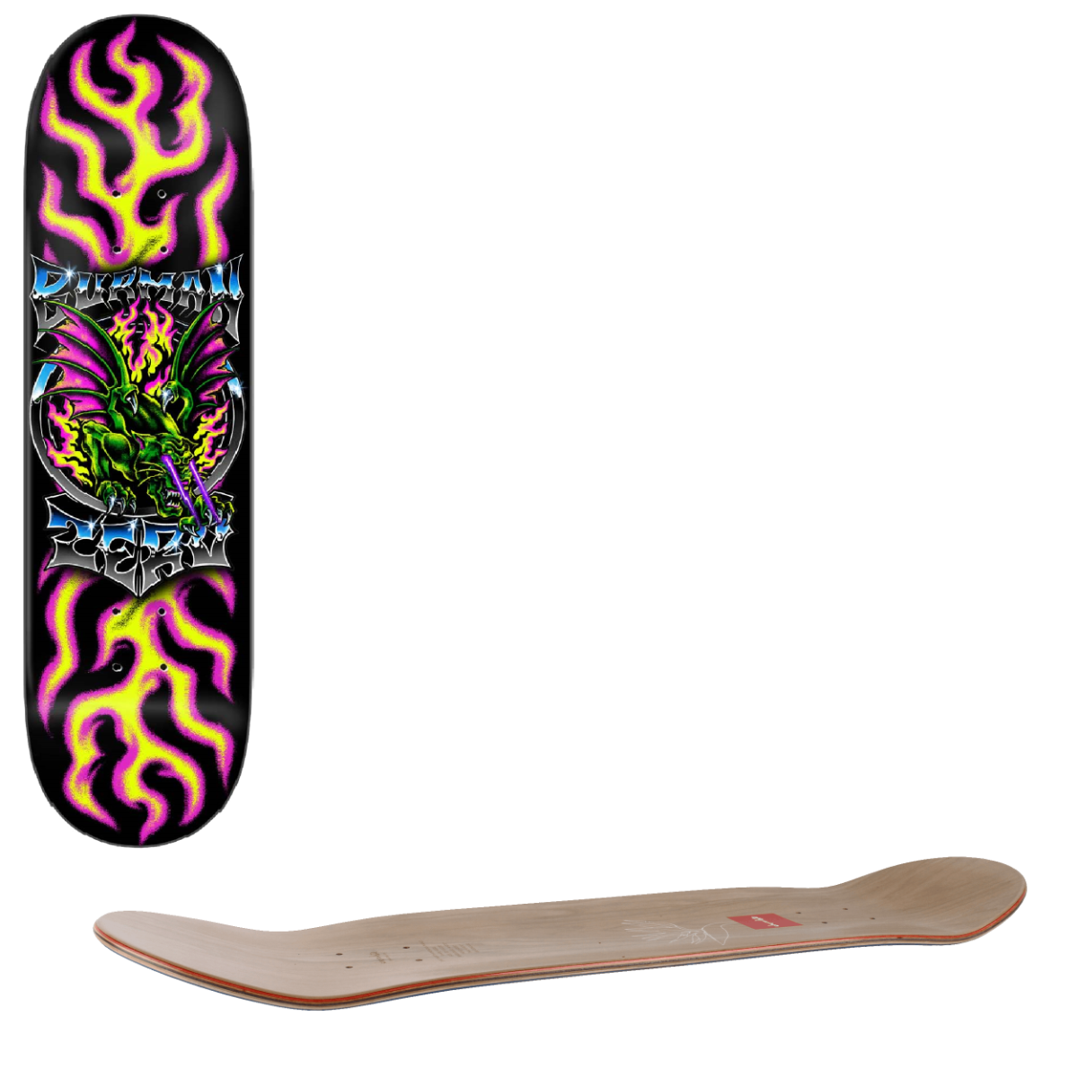 Zero Chrome Skateboard Deck - Burman 8.5"