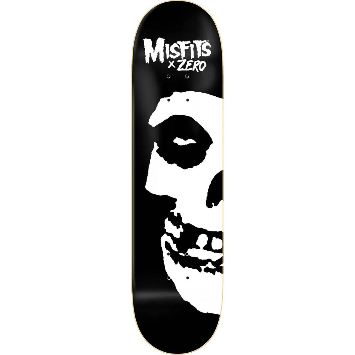 Zero x Misfits Fiend Skull Skateboard Deck - Left 8"