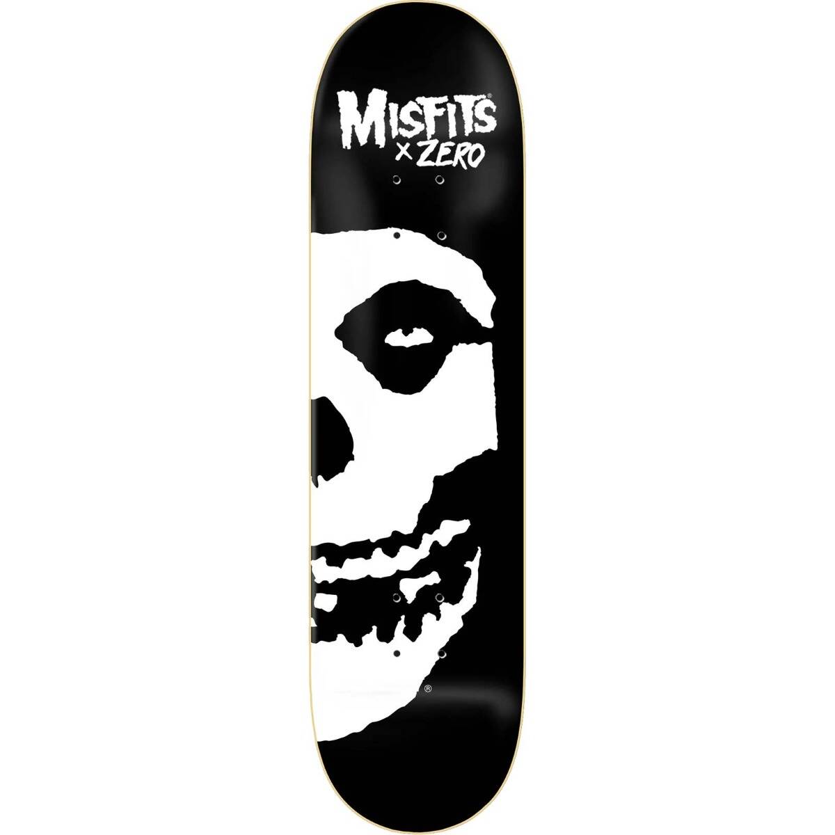 Zero x Misfits Fiend Skull Skateboard Deck - Right 8.25"