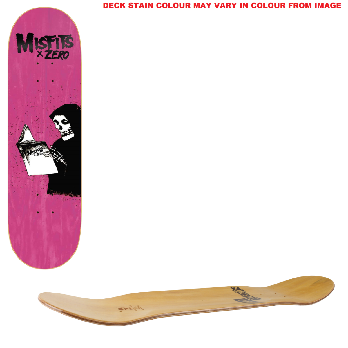 Zero x Misfits Ghost Stories Skateboard Deck - 8.25"