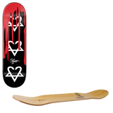 Zero x Bam Snakeagram w/ Blood Skateboard Deck 8.25"