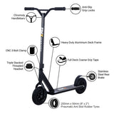 Zimx ZX Track Kids Dirt Scooter - Matte Black