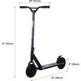 Zimx ZX Track Kids Dirt Scooter - Matte Black